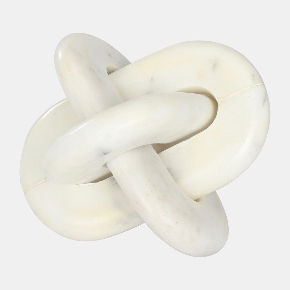 Marble Knot White 6"