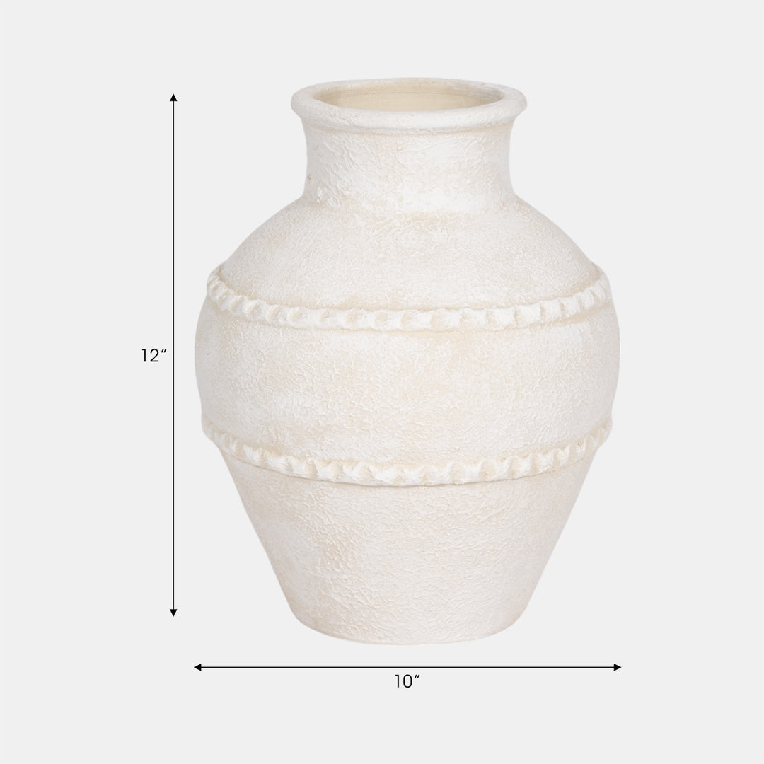 Traditional Textured Terracotta Vase