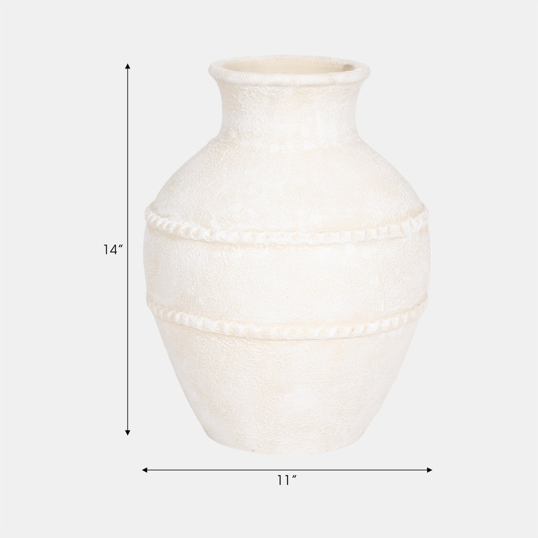 Traditional Textured Terracotta Vase