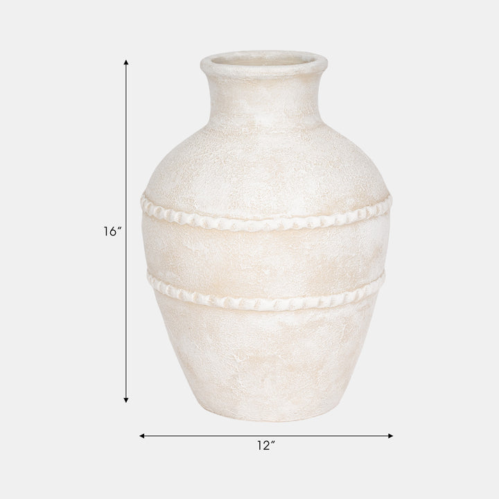 Traditional Textured Terracotta Vase