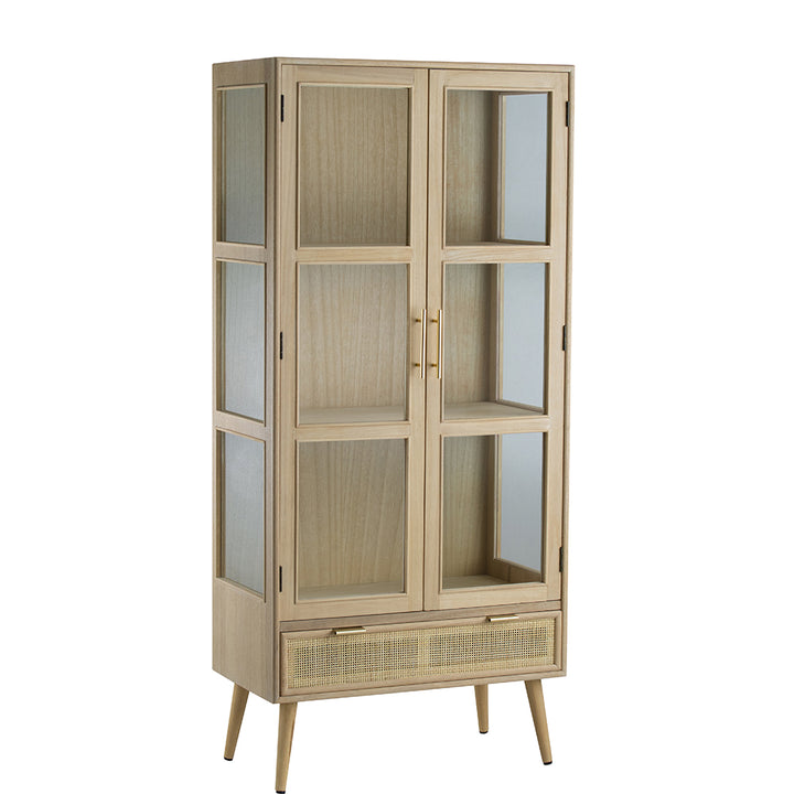 Natural Glass Door Cabinet