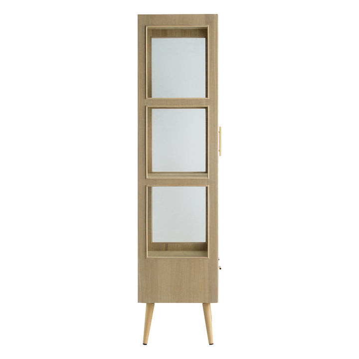 Natural Glass Door Cabinet