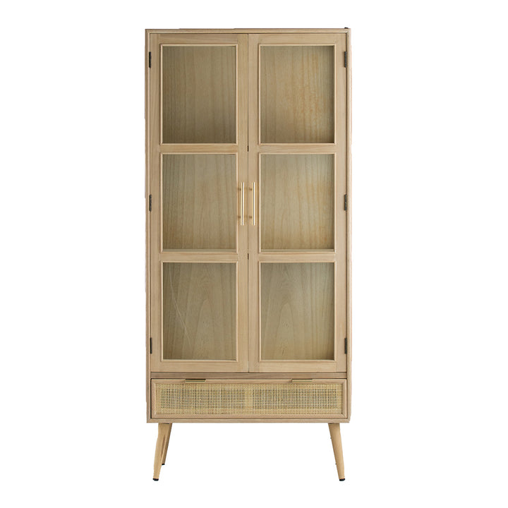 Natural Glass Door Cabinet