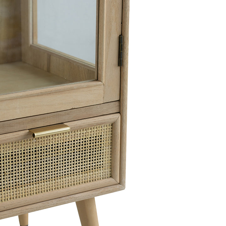 Natural Glass Door Cabinet