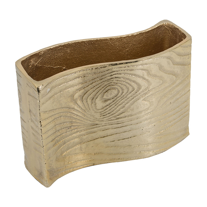 Timber Wavy Rectangle Vase