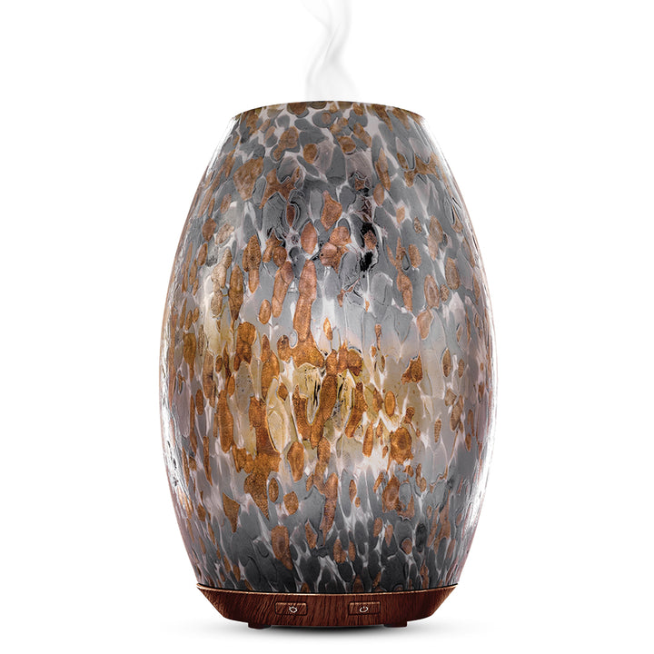 Brecia Glass Diffuser w/ Faux Flame