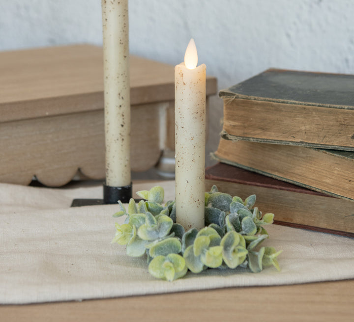 Eucalyptus Taper Candle Ring