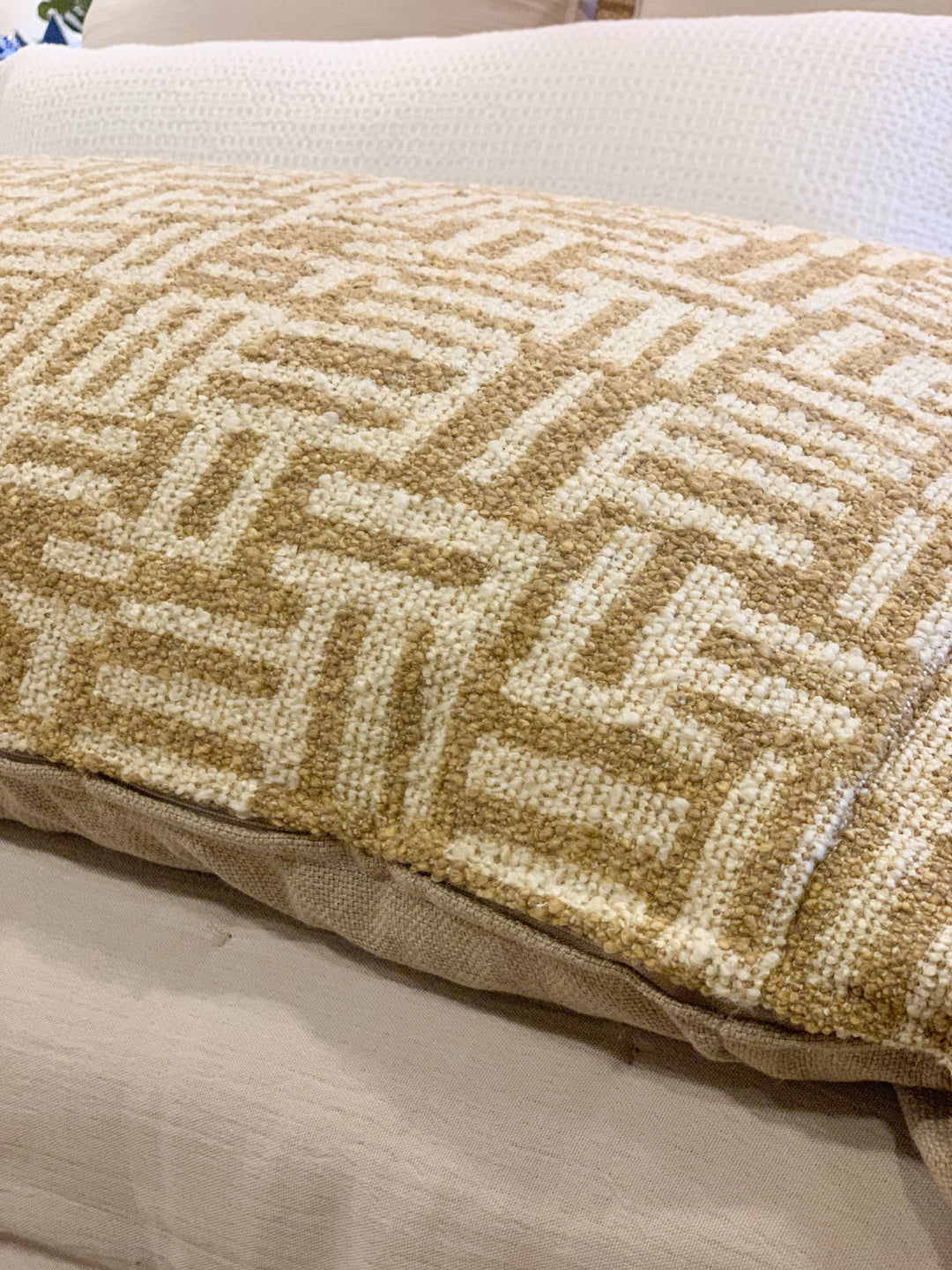 Textured Aztec Bed Scarf