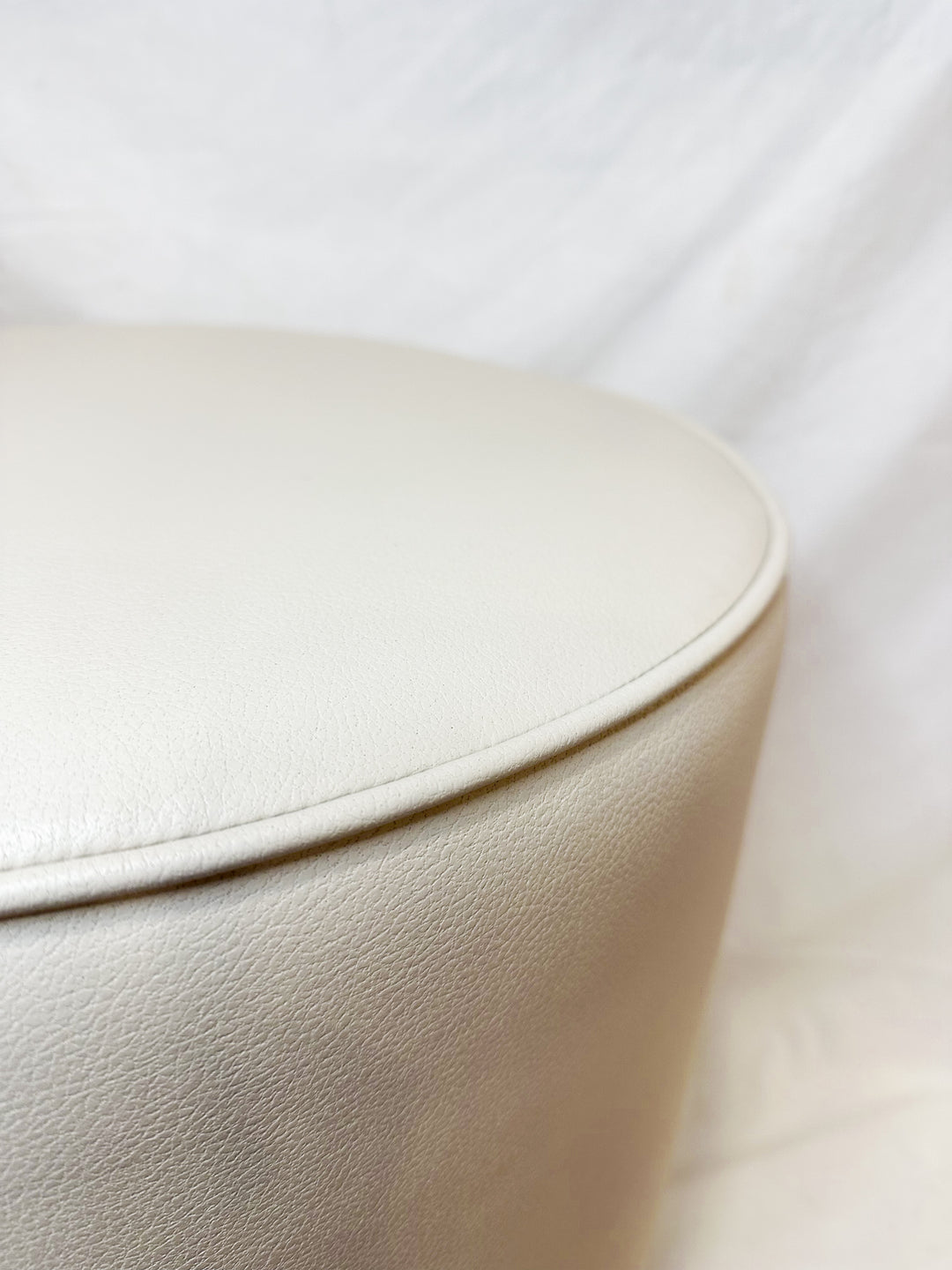 Ottoman Cream Leather