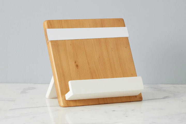 Cookbook/iPad Holder Natural & White Mod