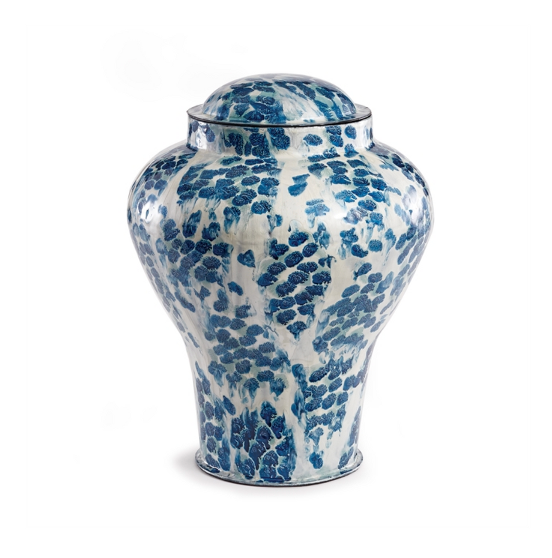 Floret Lidded Urn