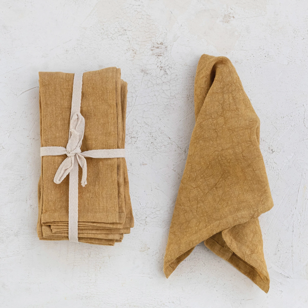 Stonewashed Linen Napkins