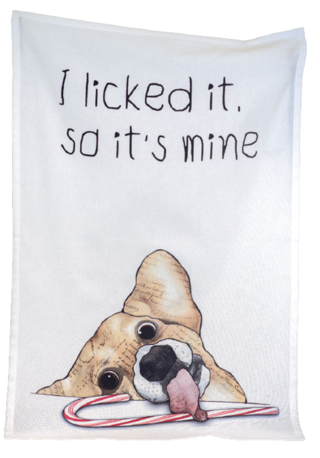 XMAS Treats Dogs Tea Towel