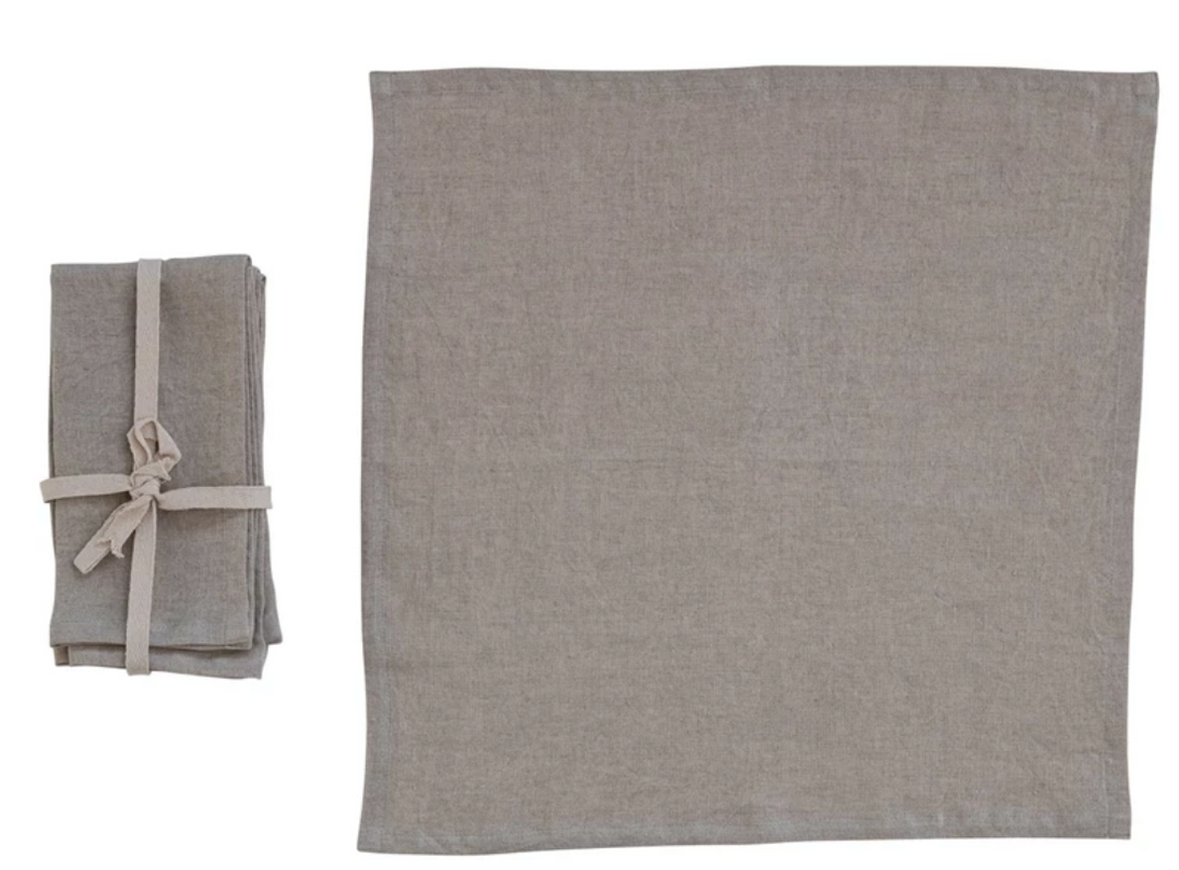 Stonewashed Linen Napkins