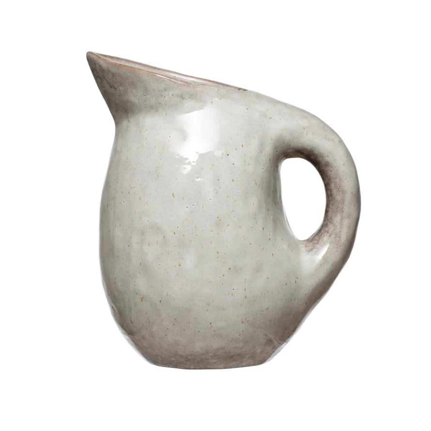 9 1/2"H Stoneware Pitcher