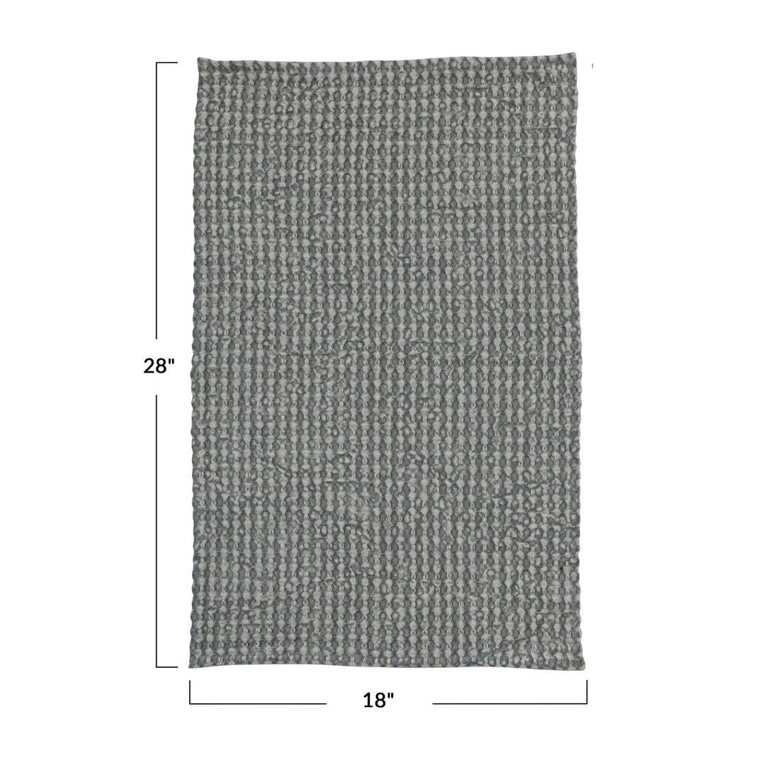 Stonewashed Cotton Waffle Weave Tea Towel