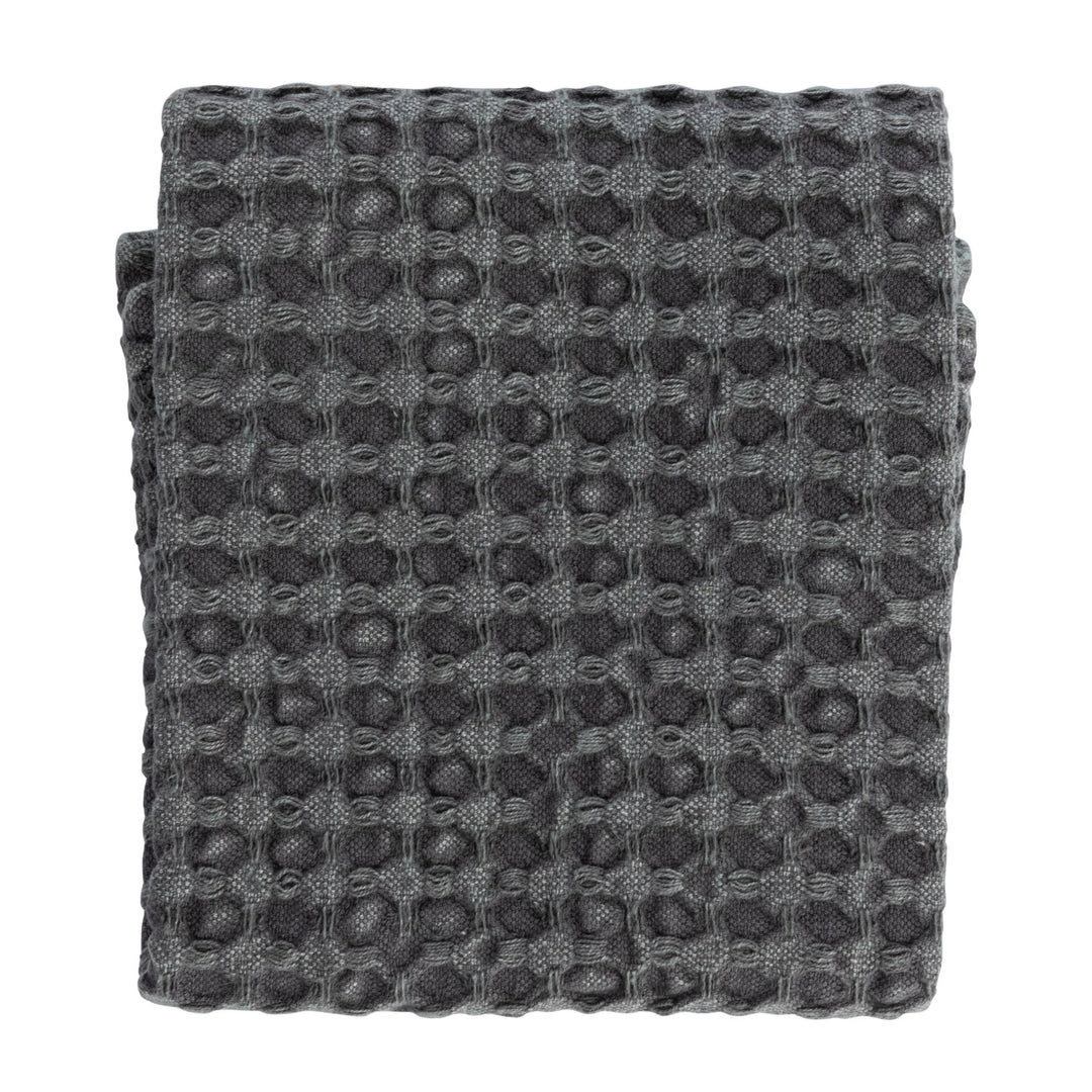 Stonewashed Cotton Waffle Weave Tea Towel