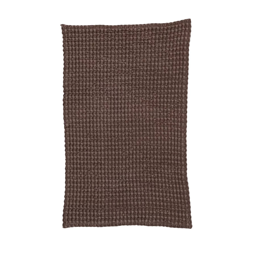 Stonewashed Cotton Waffle Weave Tea Towel