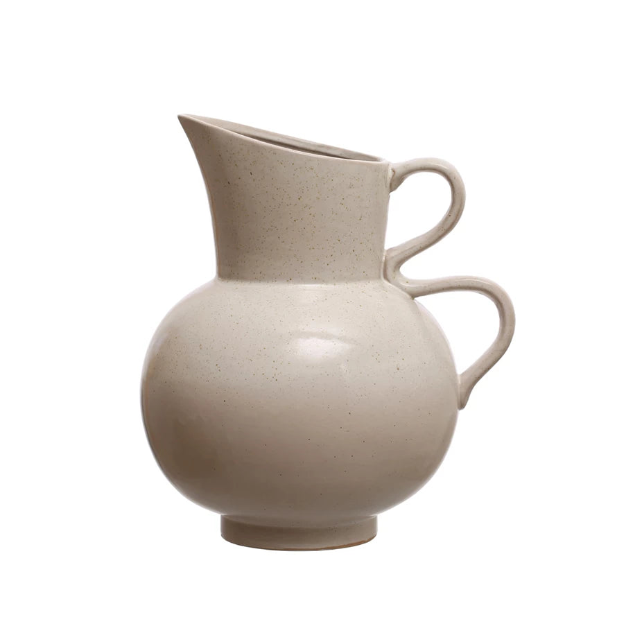 9"H Stoneware Pitcher