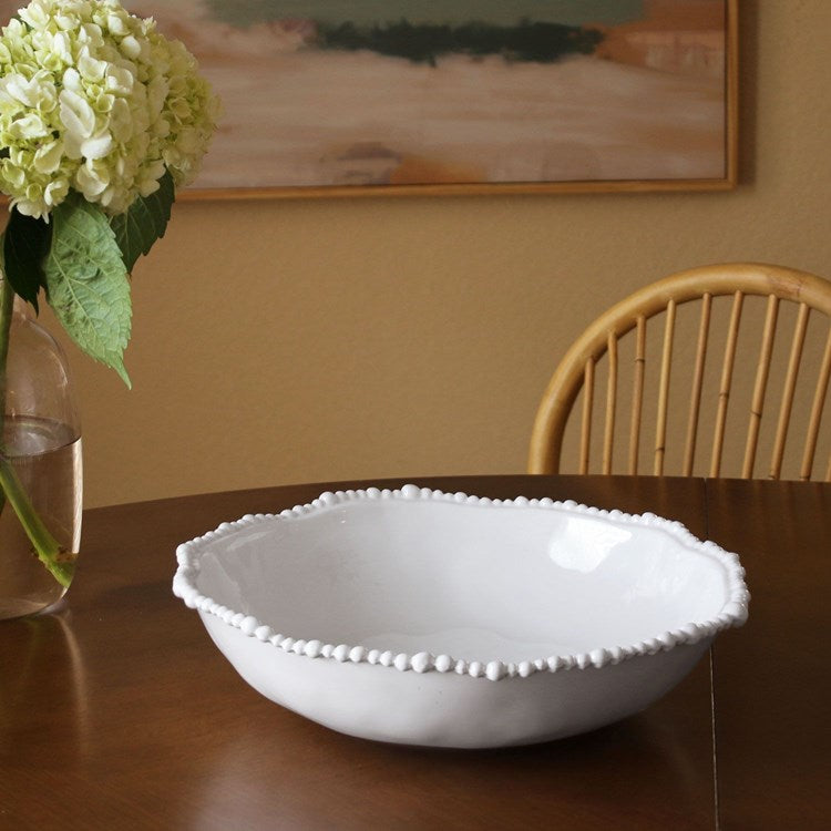 Vida Alegria White Large Pasta Bowl