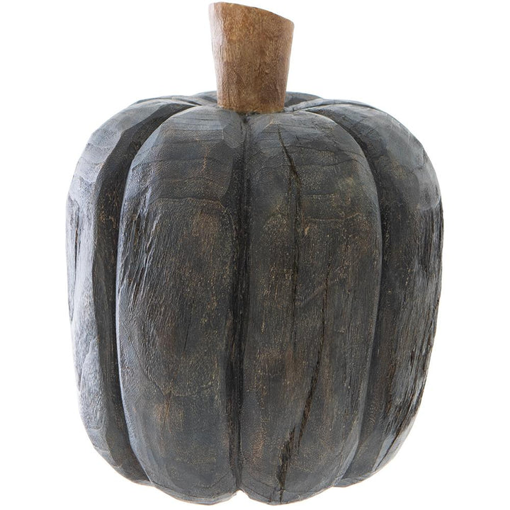 Black Carved Pumpkin