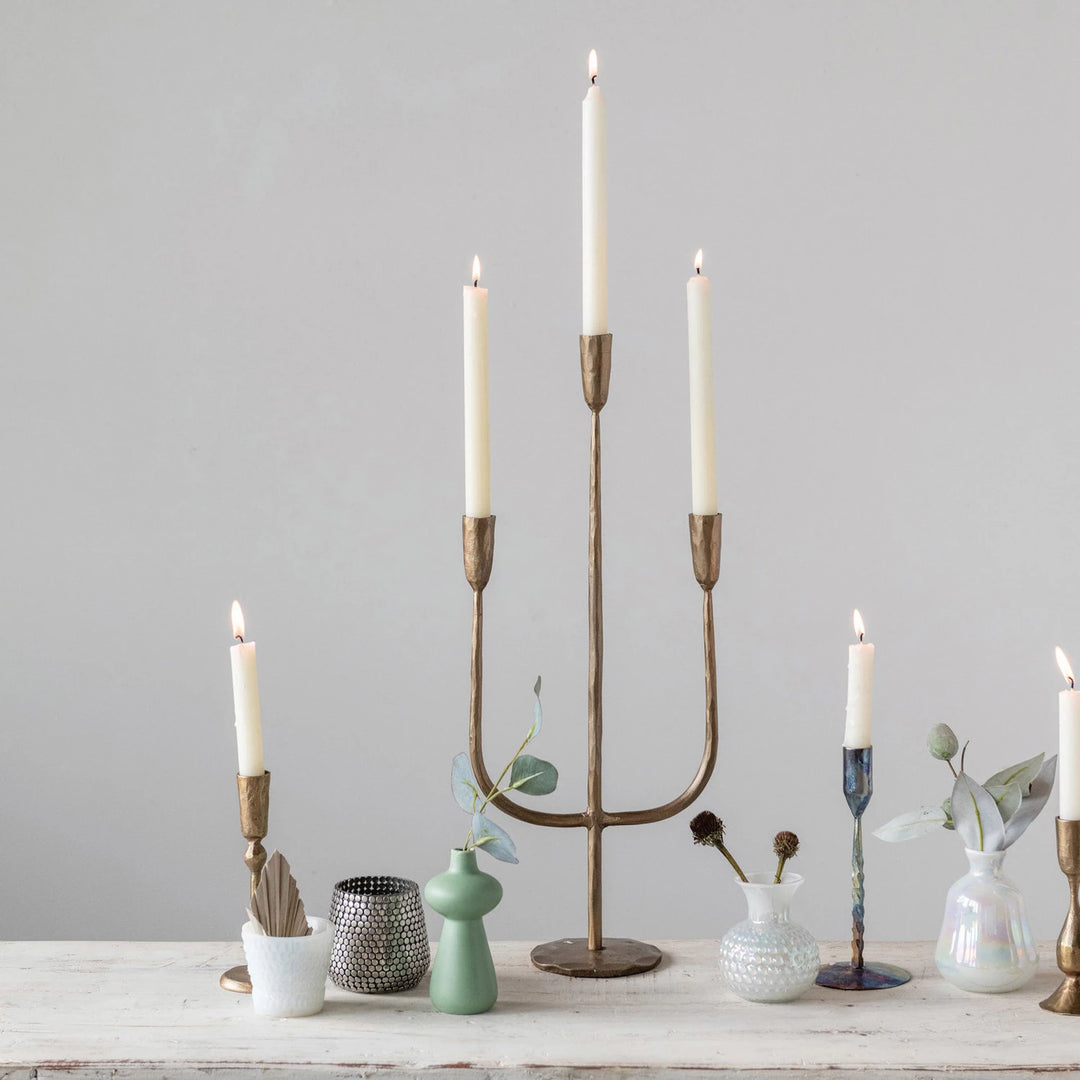 Hand-Forged Candelabra w/ Antique Finish