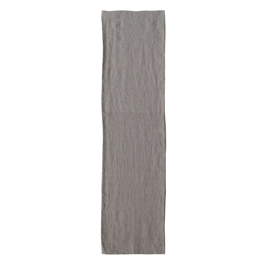 Stonewashed Linen Table Runner