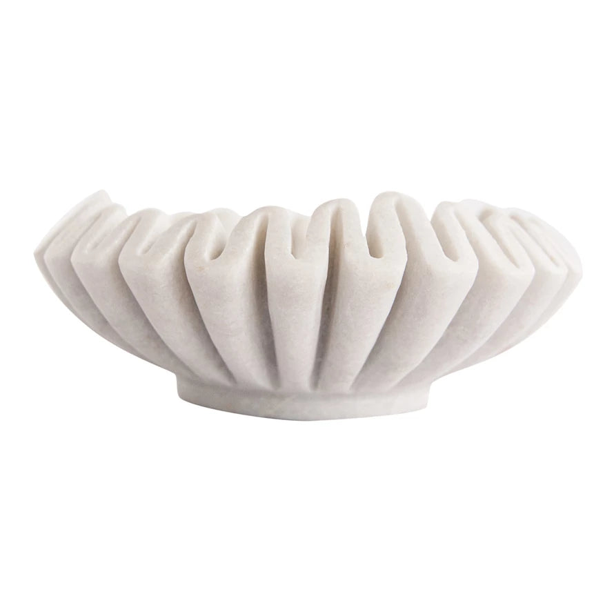 7" Marble Fluted Dish