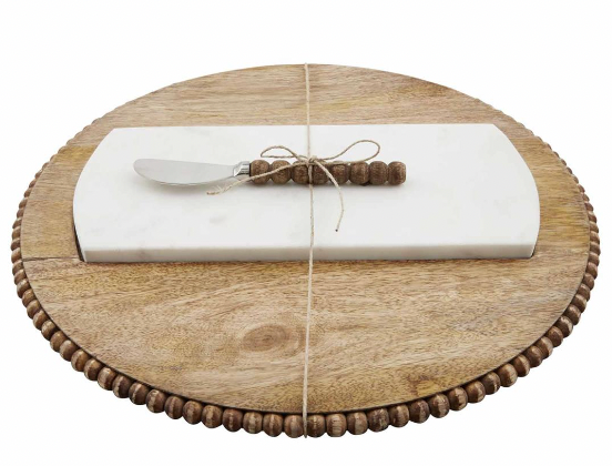 MARBLE INSET SERVING BOARD SET