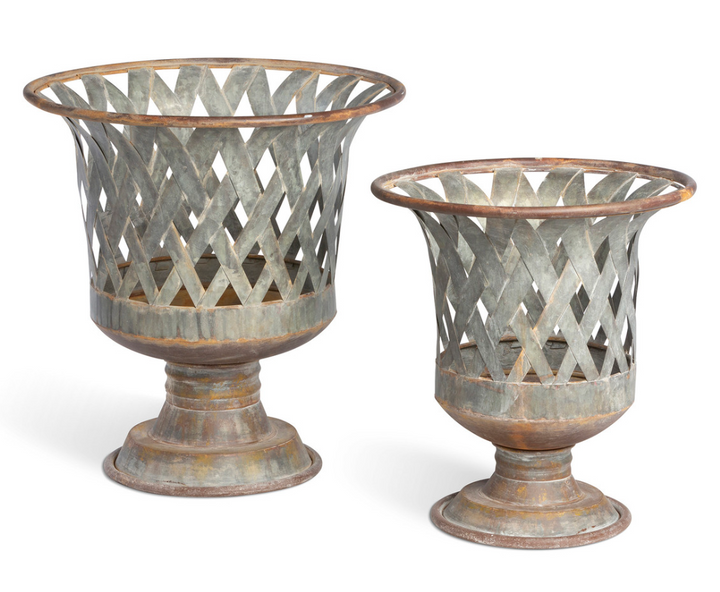 Woven Metal Classic Urn