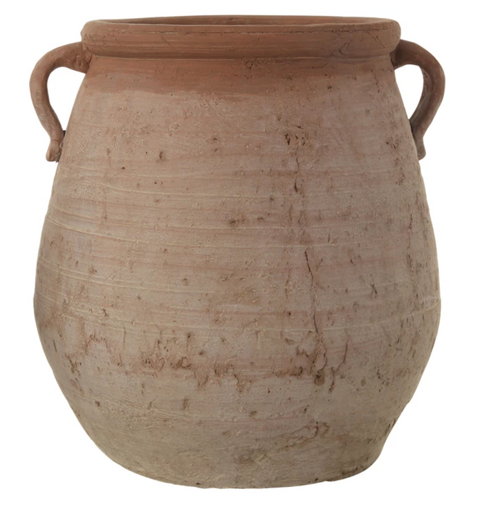 Terracotta Urn w/ Whitewash Finish