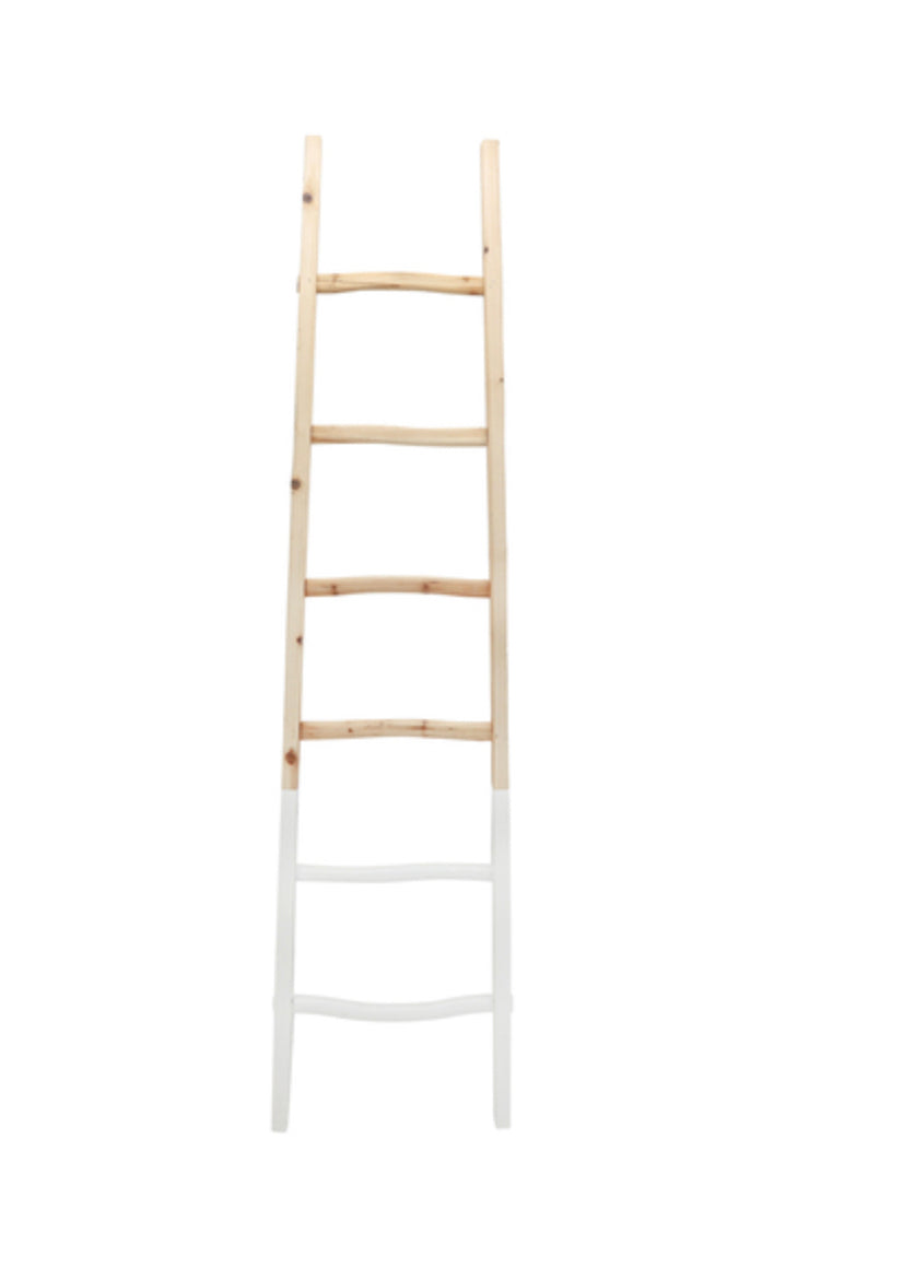 Wooden 76” Two Tone Ladder SB